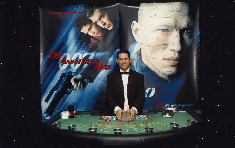 Lee - Die Another Day Blackjack Table during 007 Casino Themed Party